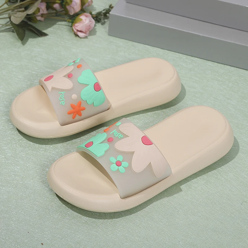 Sandalias de plataforma con estampado para mujer, chanclas versátiles de estilo japonés, de alta calidad, para la playa, 36-41