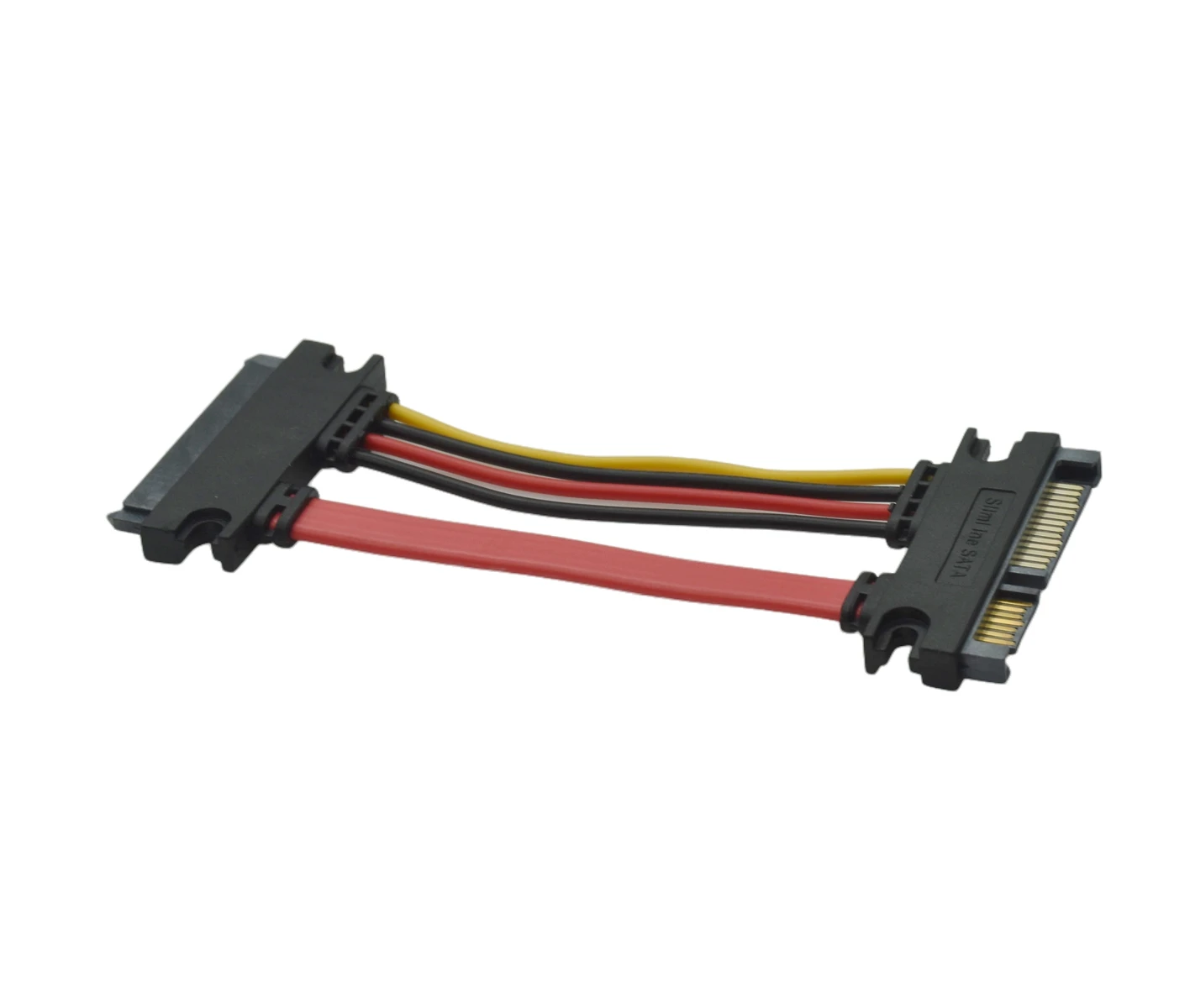 SATA 22Pin M-F Cable Male to Female 22 Pin Serial ATA SATA Data Power Combo Extension Cable Connector Conterver