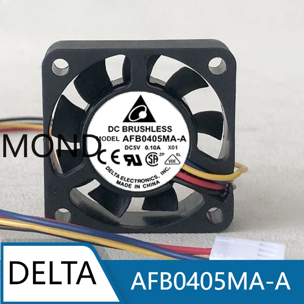 AFB0405MA-A  New Delta 4cm 4010  5V 0.10A Ball 4-wire PWM Silent Cooling Fan