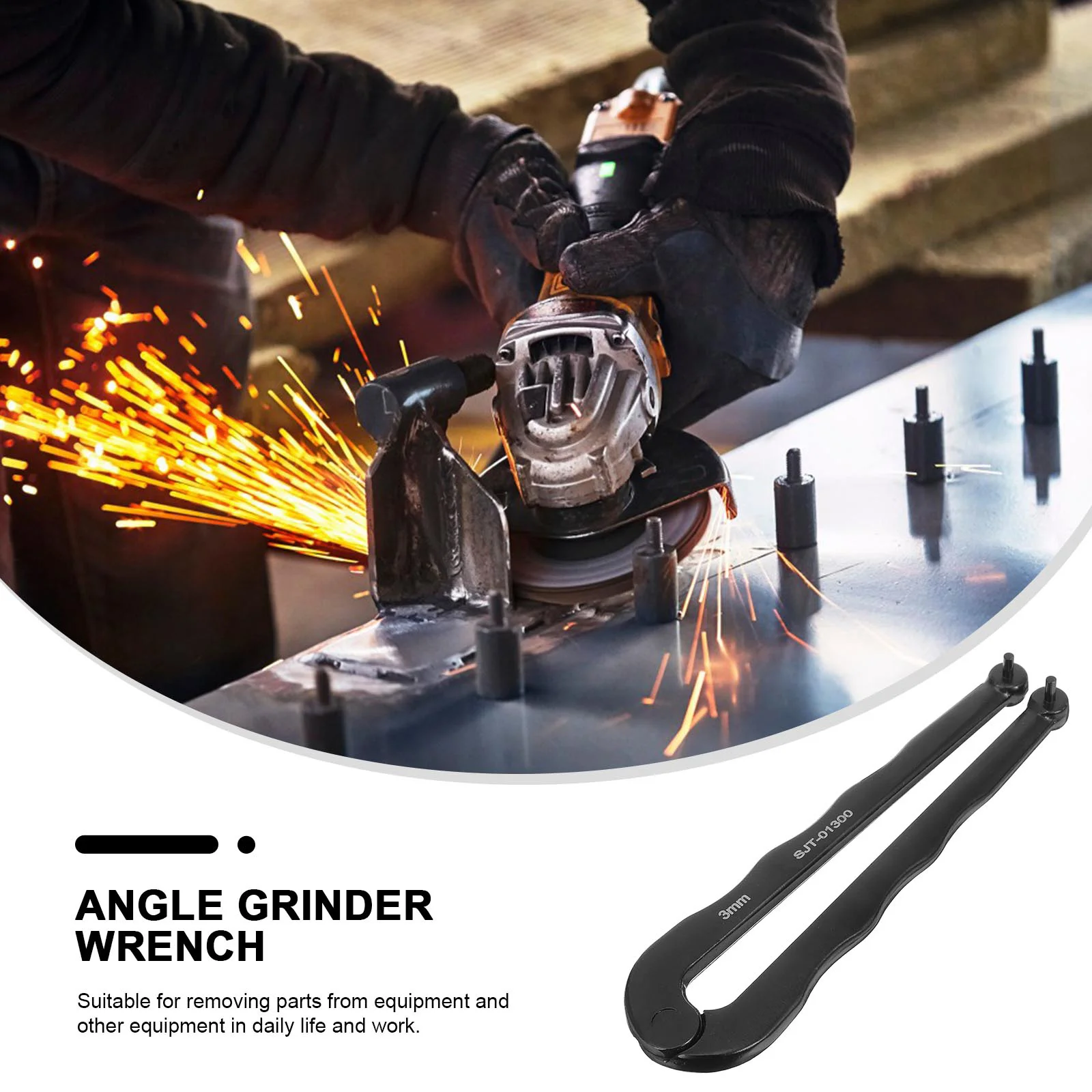 調整可能なフック 3mm スパナピン取り外しツール アングルグラインダーベンチ家電用 薄型レンチ ハンドスパナ レンチピンプライヤーツール