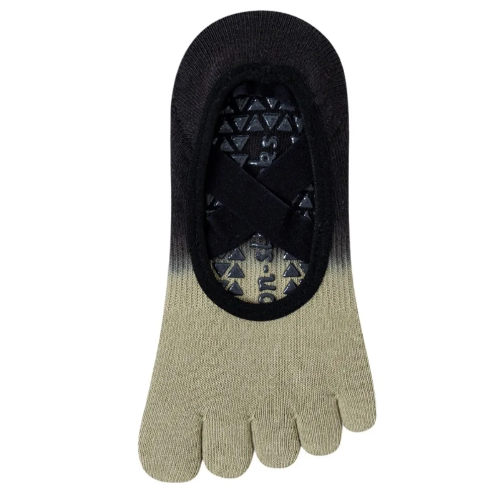 Anti-Slip Sports Five Finger Socks Gradient Color Split-toed Women Yoga Socks Thin Low-Cut Yoga Short Hosiery Pilates