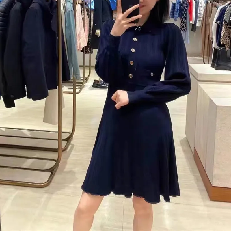 

2022 Summer Women Dress Office Ladies Knitted High Waist Slim Mini Party Dress Women