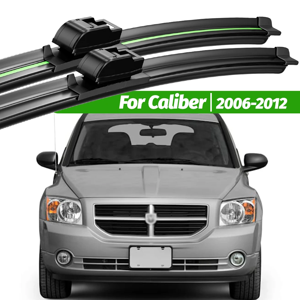 

For Dodge Caliber 2006-2012 2pcs Front Windshield Wiper Blades 2007 2008 2009 2010 2011 Windscreen Window Accessories