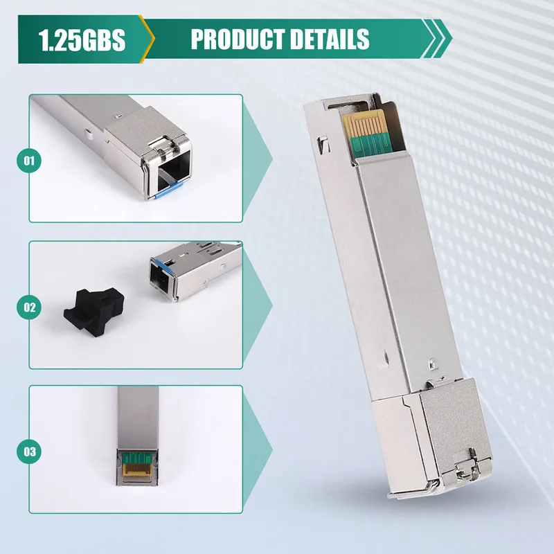 A12E-20KM Single Fiber SC GPON Module Switch Gigabit SFP Optical Module Compatible For With HP H3C Switch