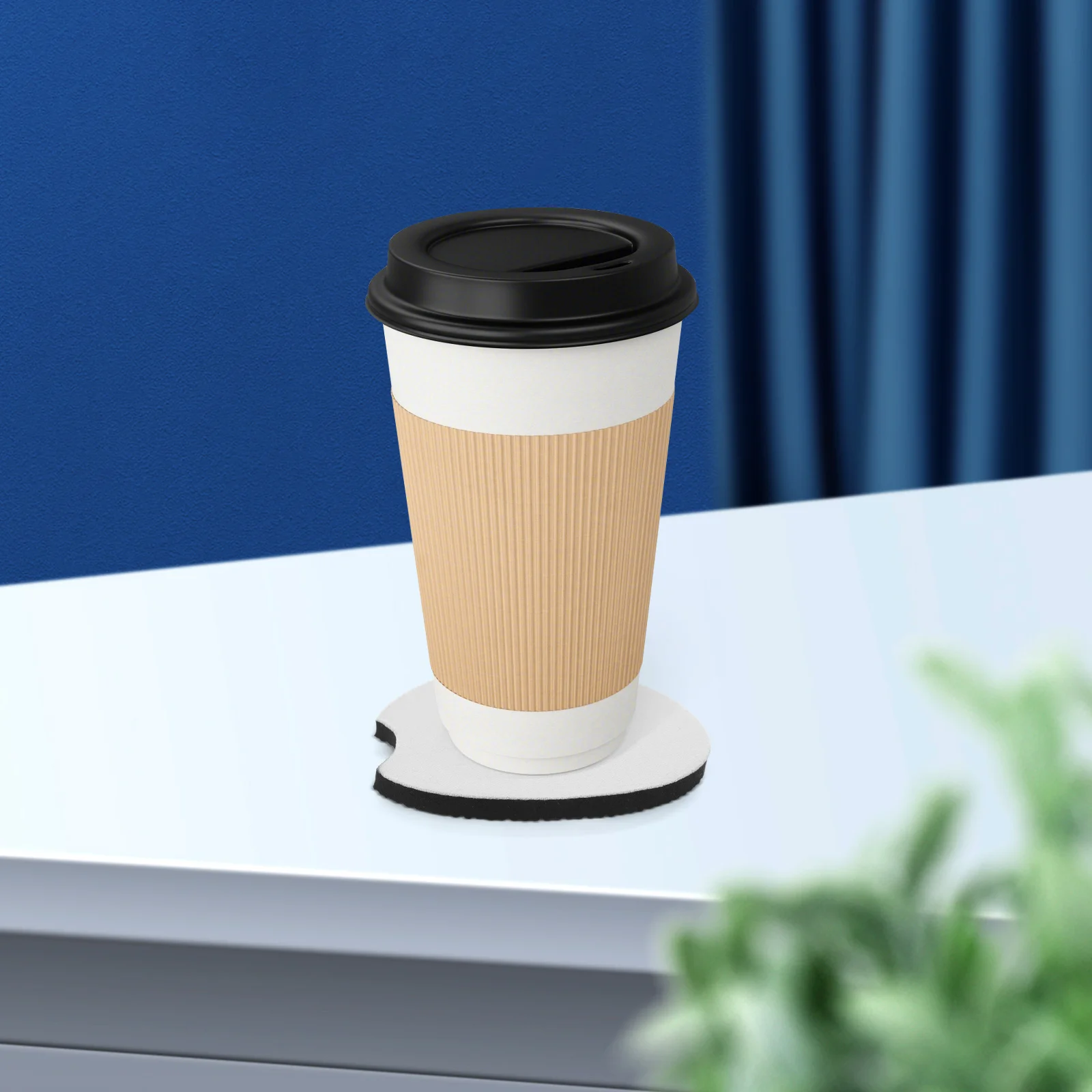 

10 Pcs Rubber Coasters Reusable Thermal Cups Car Holder Mats Beverage Coffee Automobile Tumbler Travel