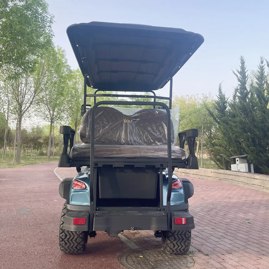 Carrello da golf elettrico partner esclusivo USA a 4 posti Batteria al litio 60V / Frigorifero Scooter da golf