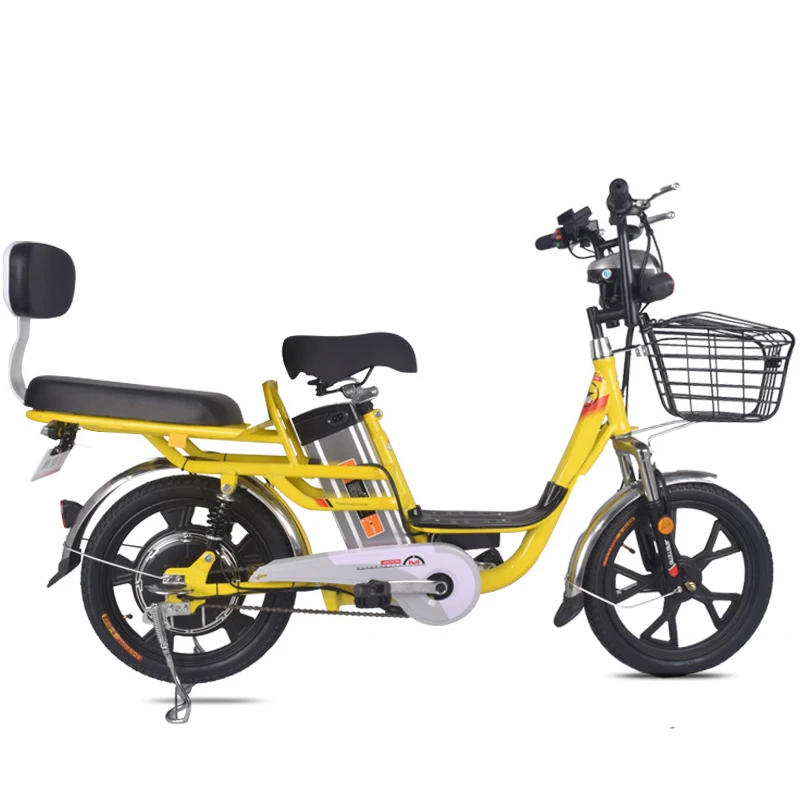 OEM 18 Inch Aluminum Alloy Electric Bike Basket E-Bike Cargo электровелосипед 350W 48V 20A Lithium Battery Electric Bicycle