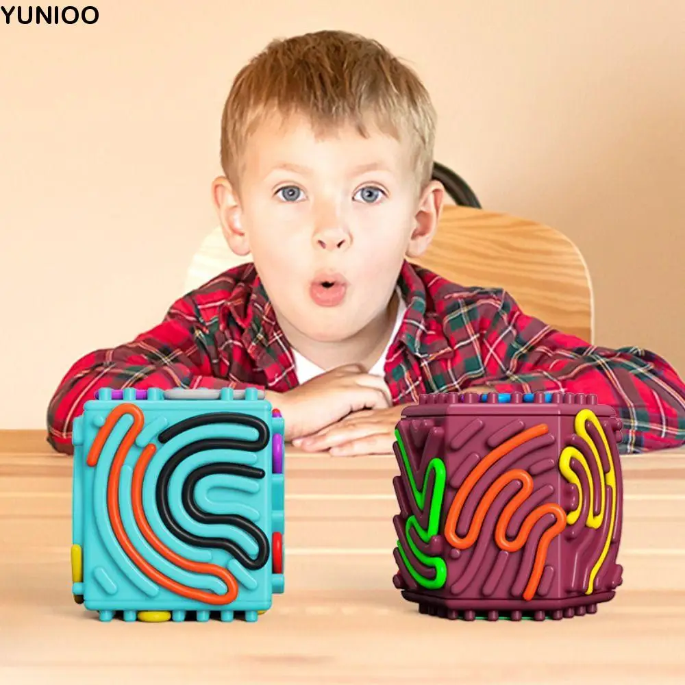 

Multi-faceted Sensory Activity Board 3D Stereoscopic Rainbow Color Tactile Sensory Activity Silicone Material Relieve Stress
