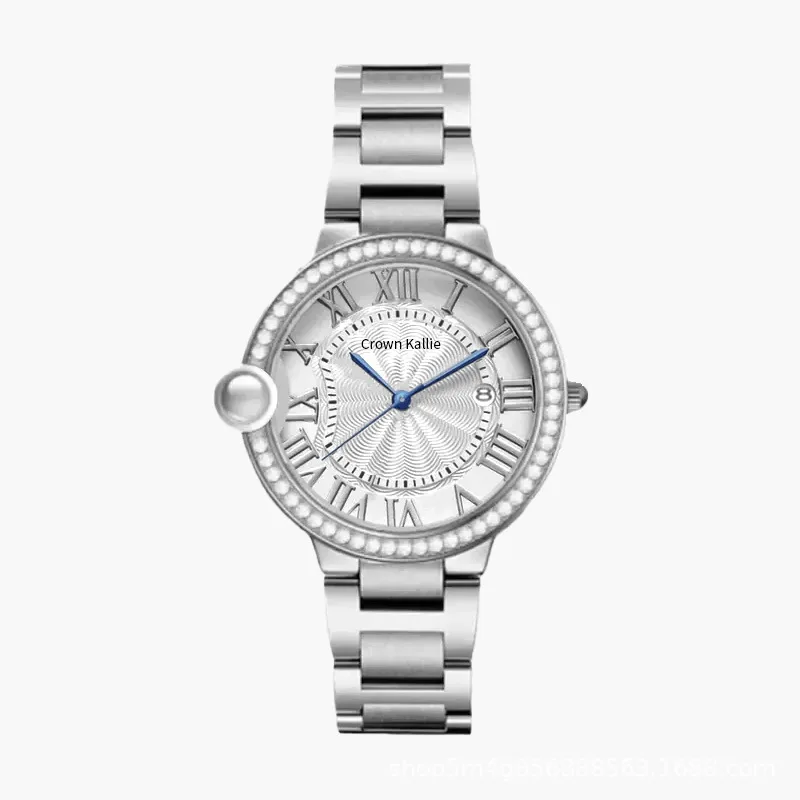 Crown Kallie White Balloon Confession Series Limited Edition Back Transparent Fully Automatic Women's Watch CK8135