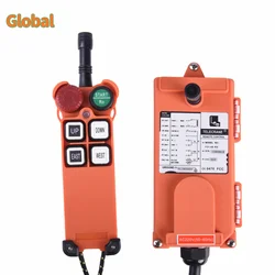 F21-4S 4 buttons singIe speed industrial Wireless Radio Crane Remote Control switches Hoist track crane Lift controller