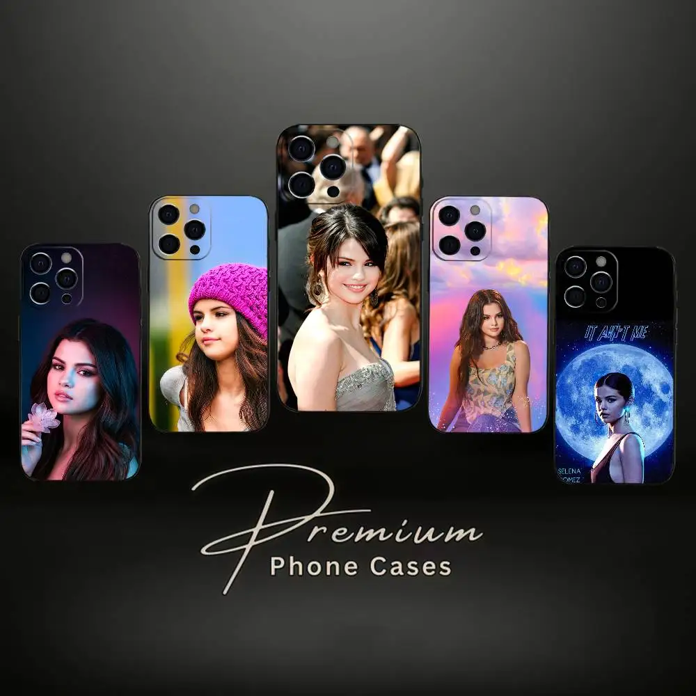 

Singer S-Selena G-Gomez Phone Case For IPhone 17,16,15,14,13,12,11,Plus,Pro,Max,Plus,XS,soft case Black silicone