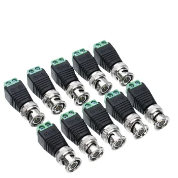 AHD 카메라 CVI 카메라 TVI 카메라 CCTV 카메라 동축/Cat5/Cat6 케이블에 대 한 2/5/10PCS BNC CCTV 커넥터