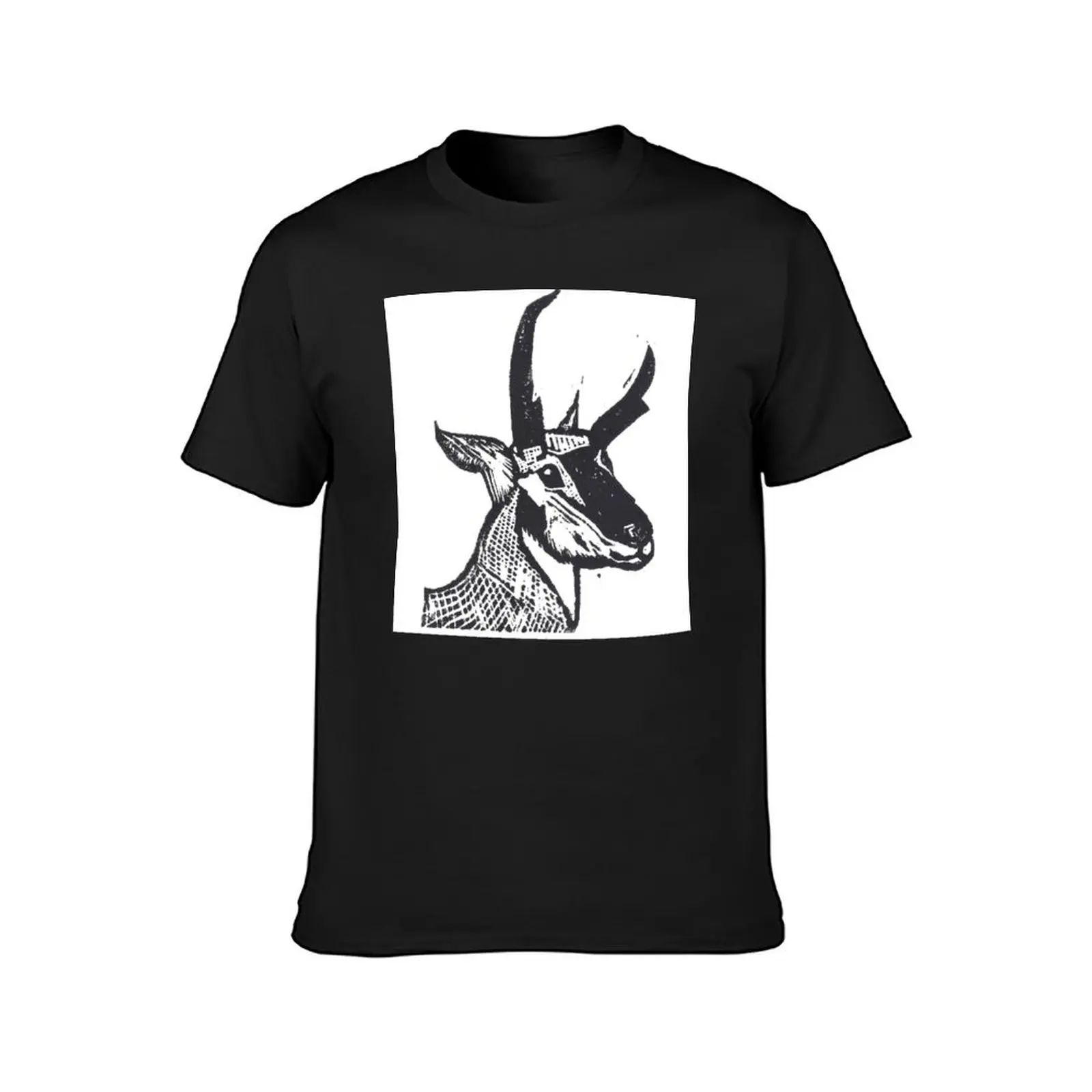 Regal pronghorn antelope portrait T-Shirt vintage clothes plus size tops mens t shirt graphic