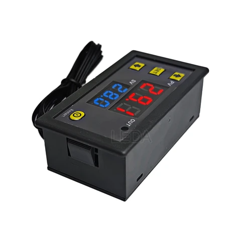 Imagen 2 del producto 1 Uds W3230 interruptor controlador de temperatura Digital 12V 24V 220V regulador de termostato Control de calor frío termorregulador con Sensor