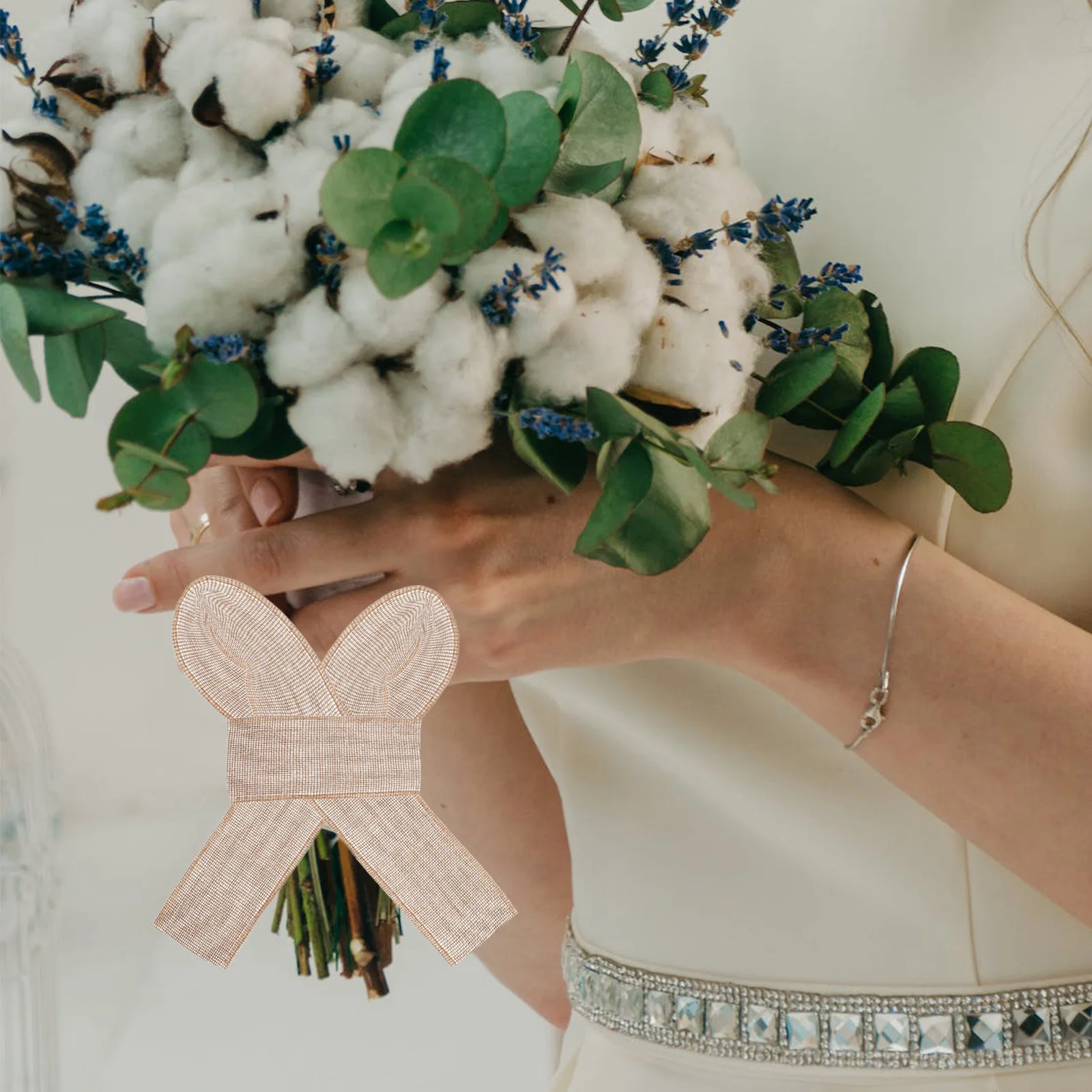 4 قطعة 4 لفات لتقوم بها بنفسك شريط كتان-دوي الزخرفية الحرفية حفل زفاف هدية التفاف شرائط الخيش اليدوية الإكسسوارات