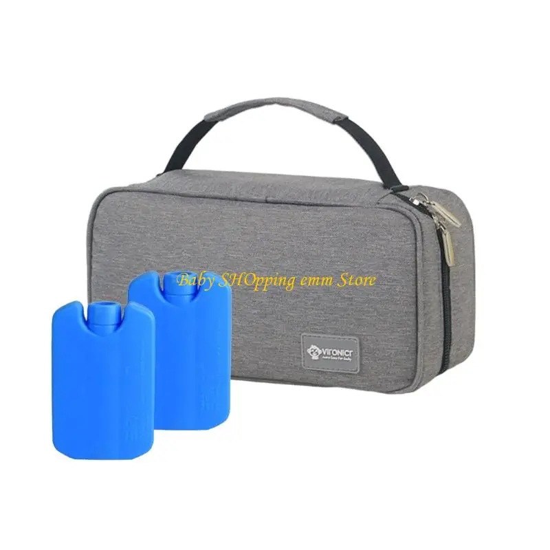23GD حقيبة تهدئة الحليب التمريض متعددة الوظائف حقيبة تخزين حليب الأم مع عربات الثلج للنساء المهني وأم بيربيرا