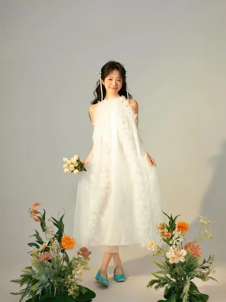 

Spring Gentle Style Photography Dress Korean System New Arrival in 2026 for Young Women Age 18-25 Traditional Chinese C...