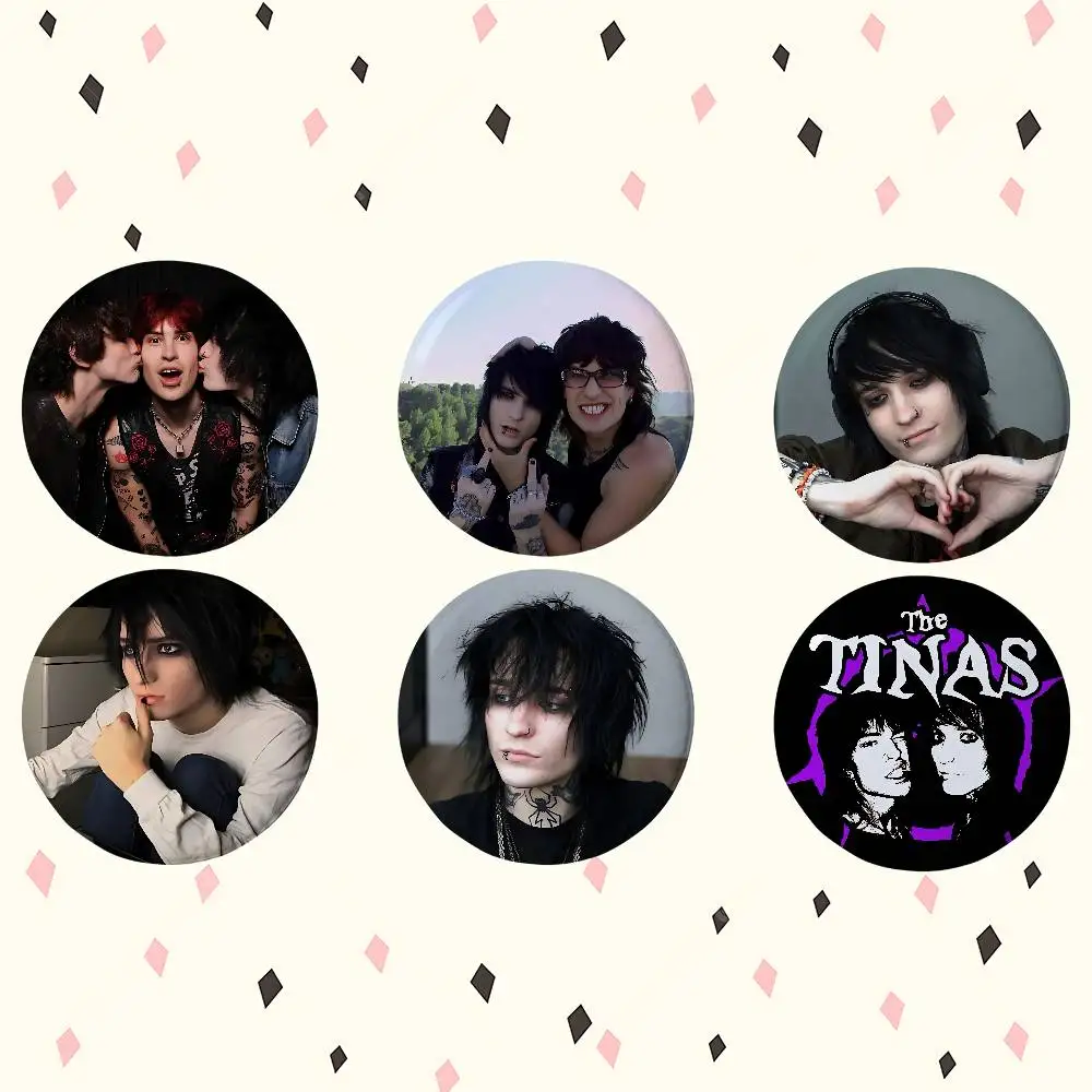 H-Jake Webber Johnnie G-Guilbert - Broches redondos exquisitos, alfileres creativos para ropa, sombrero, mochila, accesorios de regalo