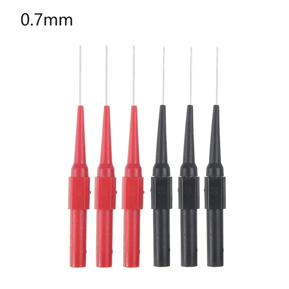 Coarse Probe Signal Steel Needle Clamp Copper Measuring Device Plugs Red Stainless Steel Test Probe 0.7mm 1.0mm
