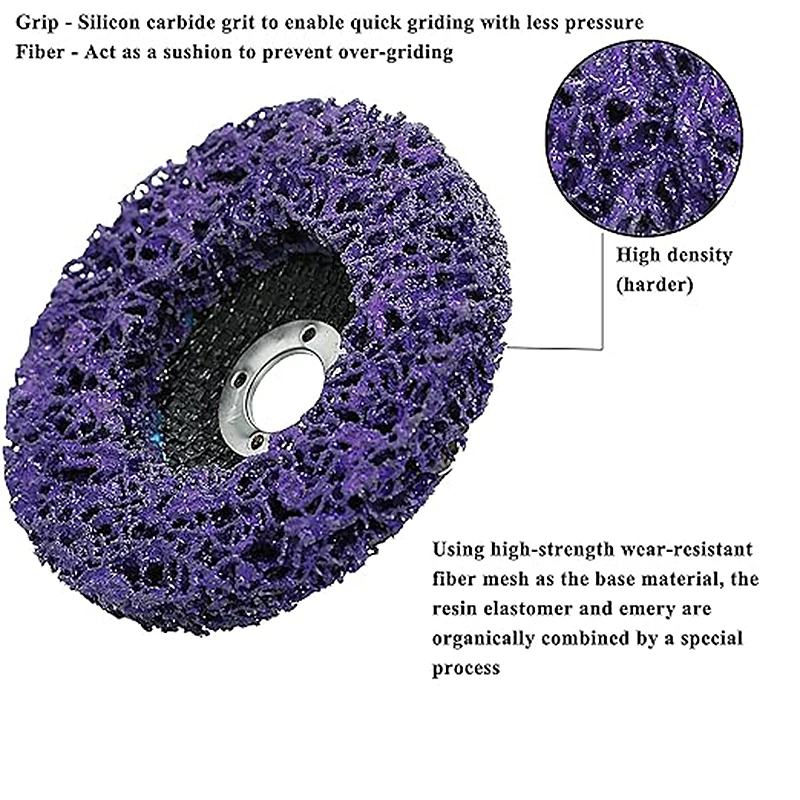 Angle Grinder Polishing Wheel Grinding Blade，Nylon Fiber Abrasive Disc Tools  for Clean and Remove Paint, Rust Welds, Oxidation