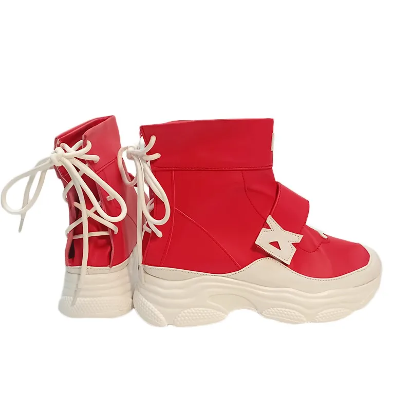 Game OW Kiriko Cosplay Schoenen Laarzen Halloween Cosplay Rode Prop Op maat gemaakt