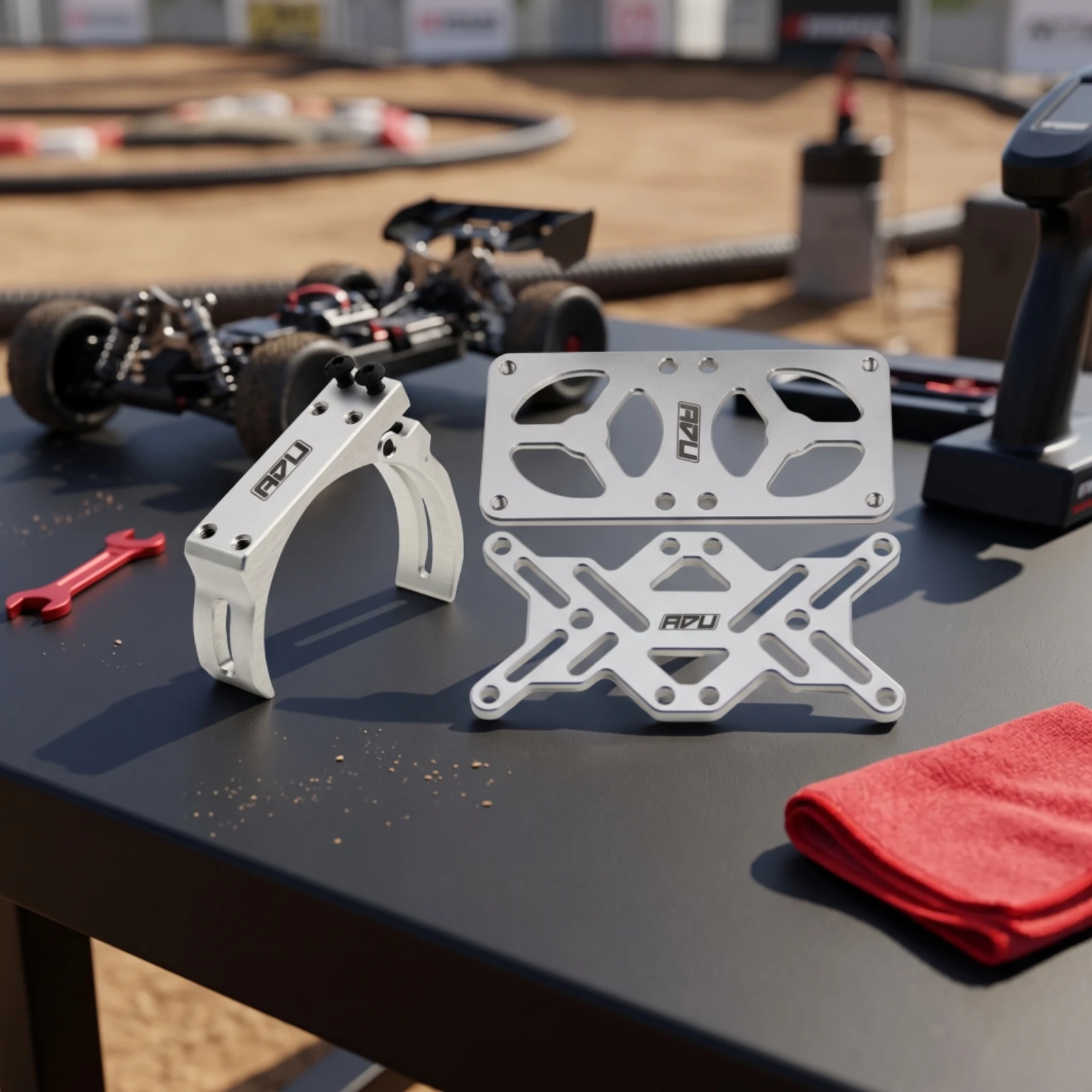 Motor Heatsink Bracket Machined Motor Mount with Fan Bracket Rigid OEM for Rc Racers view 6