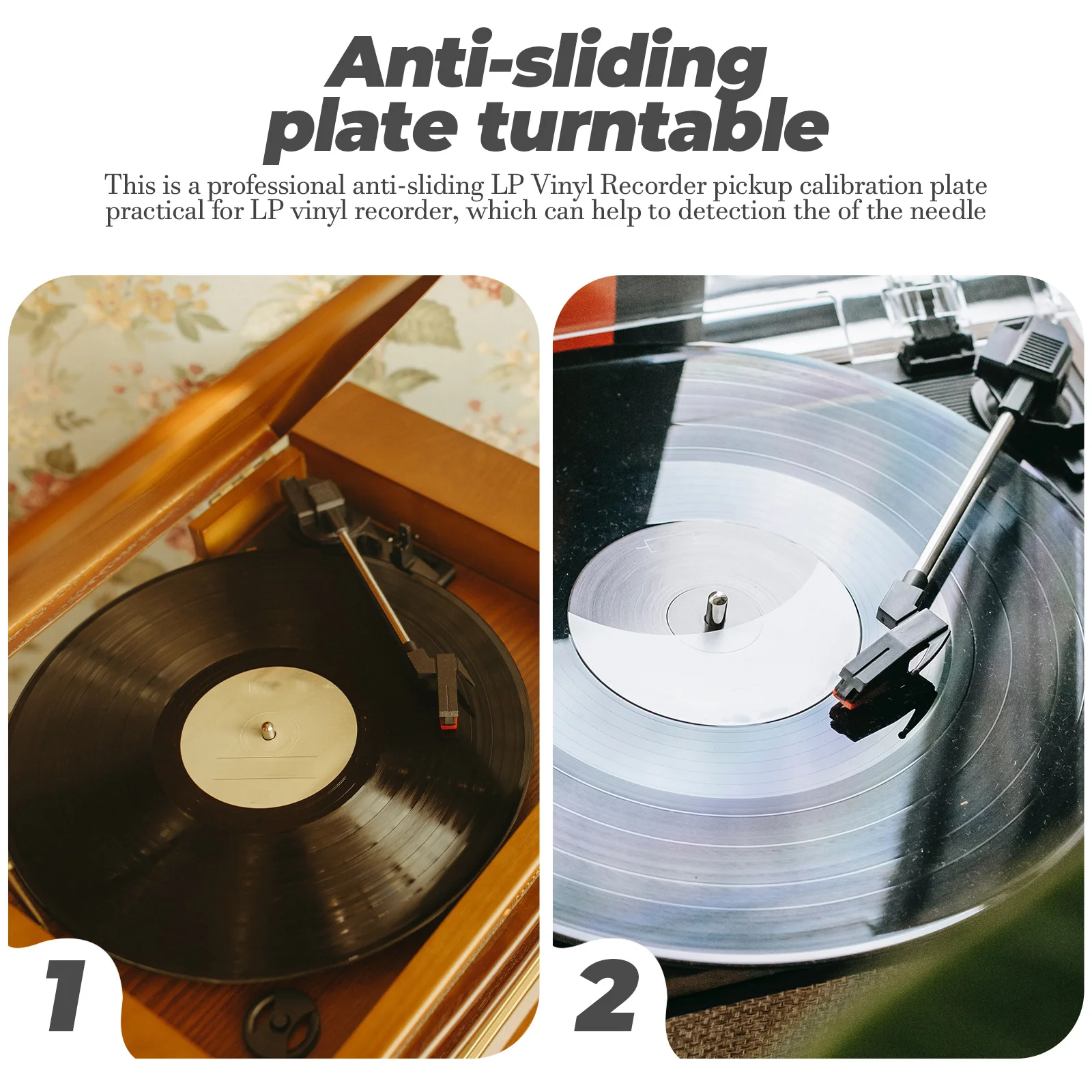 

Calibration Disc Phonograph Anti Skid Turntable Adjustment Pickup Alignment Vinyl Player Accessories DJs Equipment Music Supply