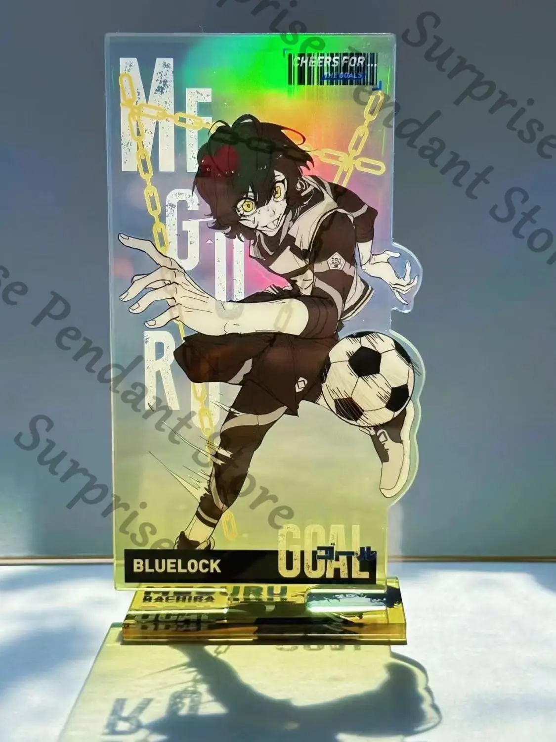 BLUE LOCK 앰비투스 Nagi Seishiro Michael Kaiser 아크릴 레이저 스탠딩 사인 잘 생긴 높은 외관 레벨 데스크탑 장식품