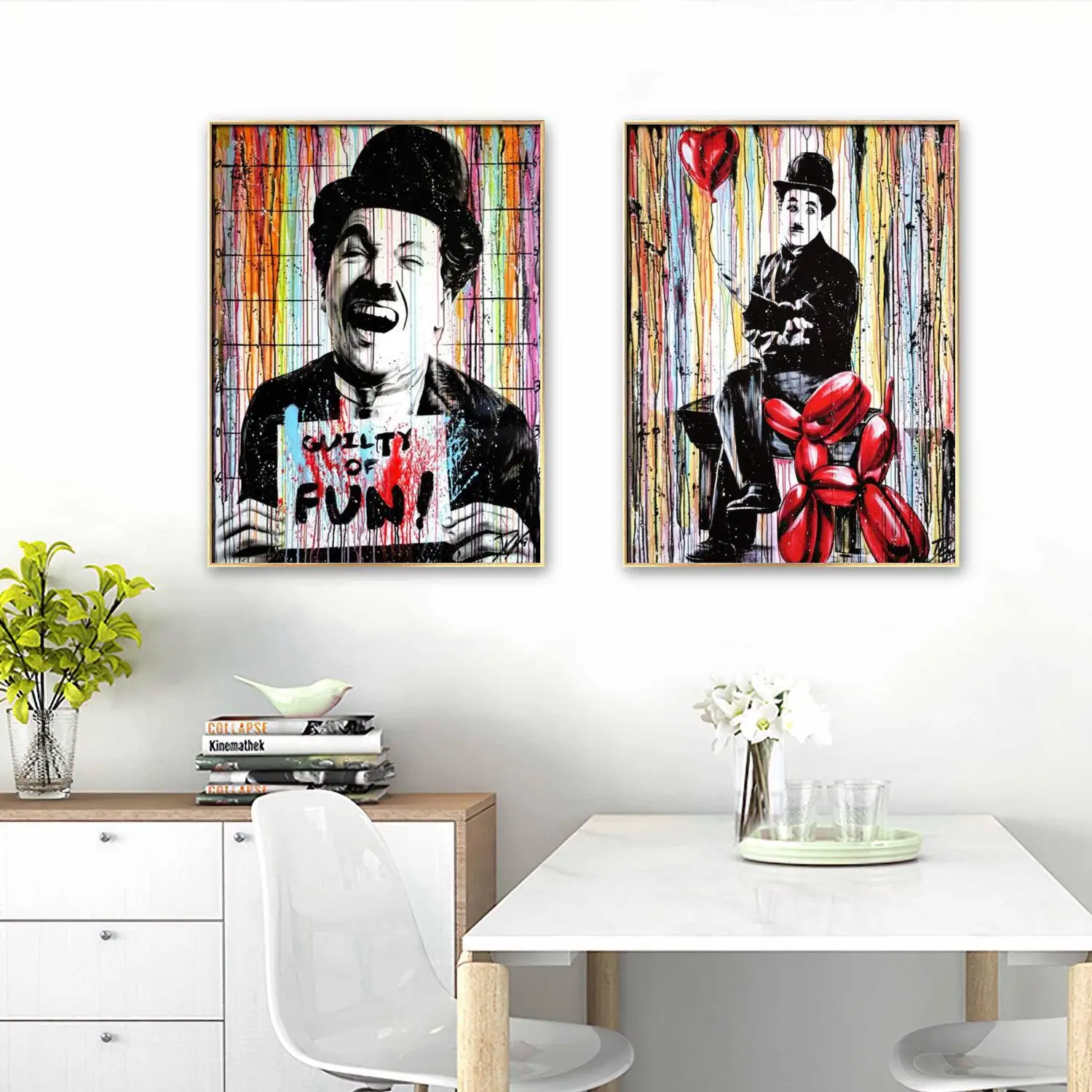 New Graffiti style Charlie Chaplin 5D Diamond Painting Popular Mosaic murals DIY Diamond Embroidery Home Wall Decor Gift