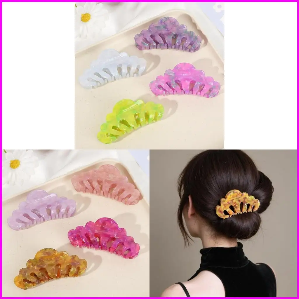 

Nacreous Hair Claw Clip Hair Claw Wide Adornment Large Clip Barrettes Headgear