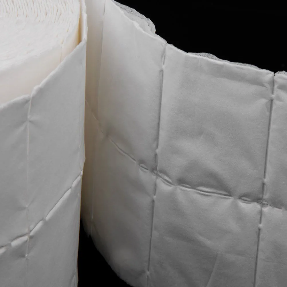 500 pezzi 4X5 cm cuscinetti in fibra di cotone bianco per salviette per rimuovere lo smalto strumenti per manicure per la preparazione di nail art morbido tessuto non tessuto