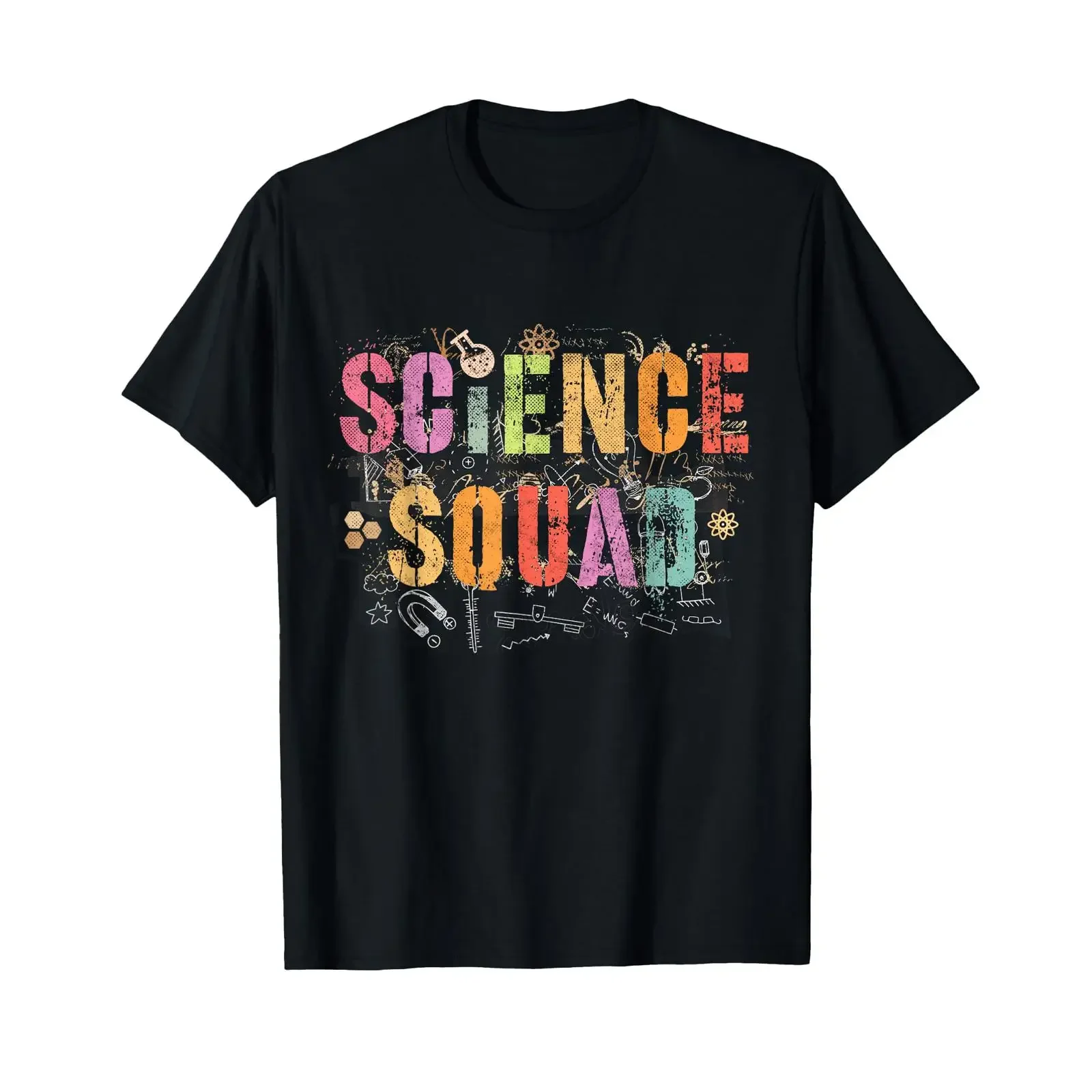 Vintage Science Squad Technology Teacher Team Student STEM T Shirt vintage Washed Versatile streetwear designer clothes fashion