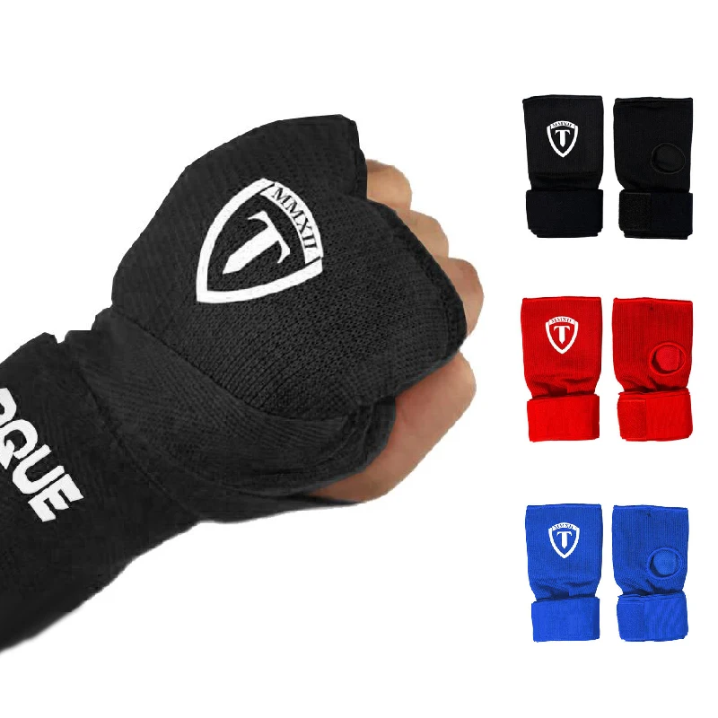 Boxing Gel Glove Sanda Hand Wrap Taekwondo Half-Finger Gloves with Long Wrist Strap Muay Thai Martial Arts Boxing Training