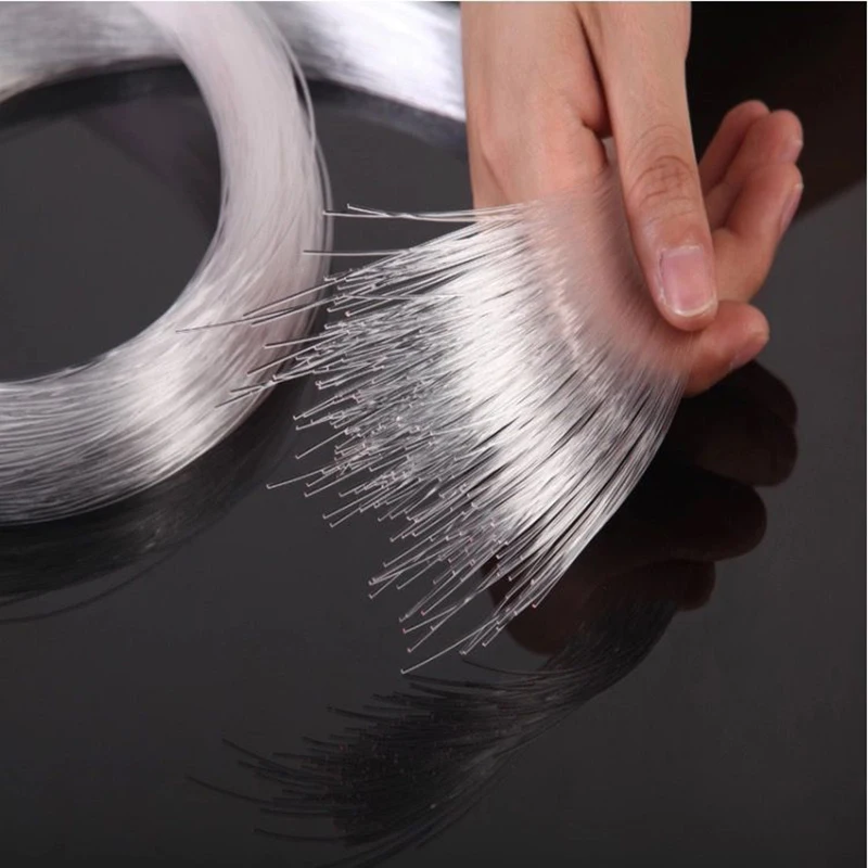 

new sales 50~780PCS 0.75mm 2-7 Meter end glow PMMA optic fiber cable all kind car room LED Light Engine DIY Starry Sky light new