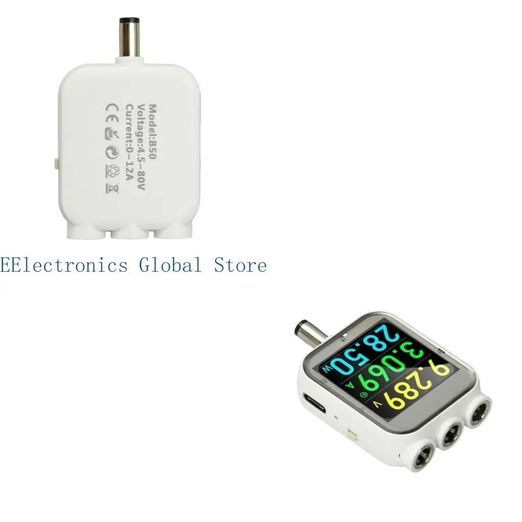 462B Portable Electric Energy Tester Induction Multifunctional Monitor 4.5-80V 6A 0-600W For Electronic Measurement