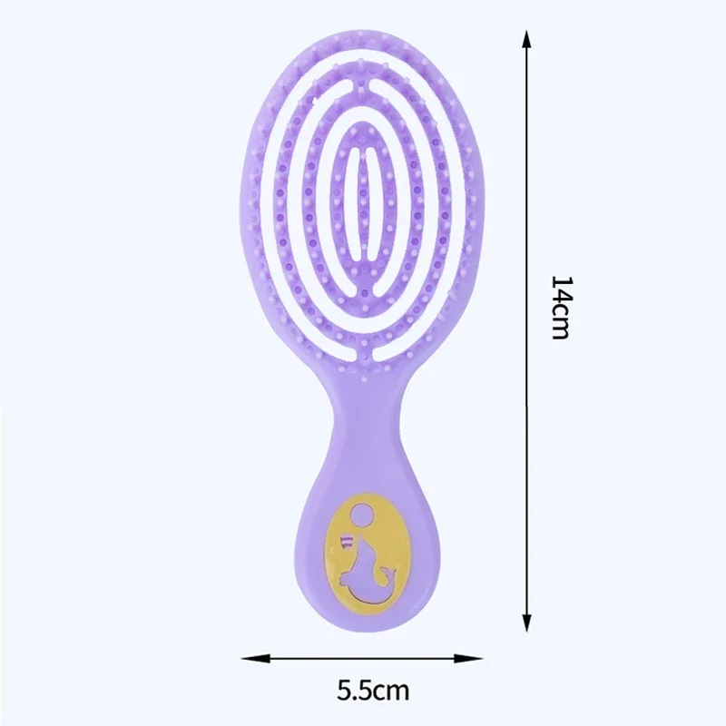 Bath Hollow Massage Anti-screw Hair Brush Health Care Tools Small Cute Kawaii Korean Cartoon Dolphins Comb for Baby Gift Birth