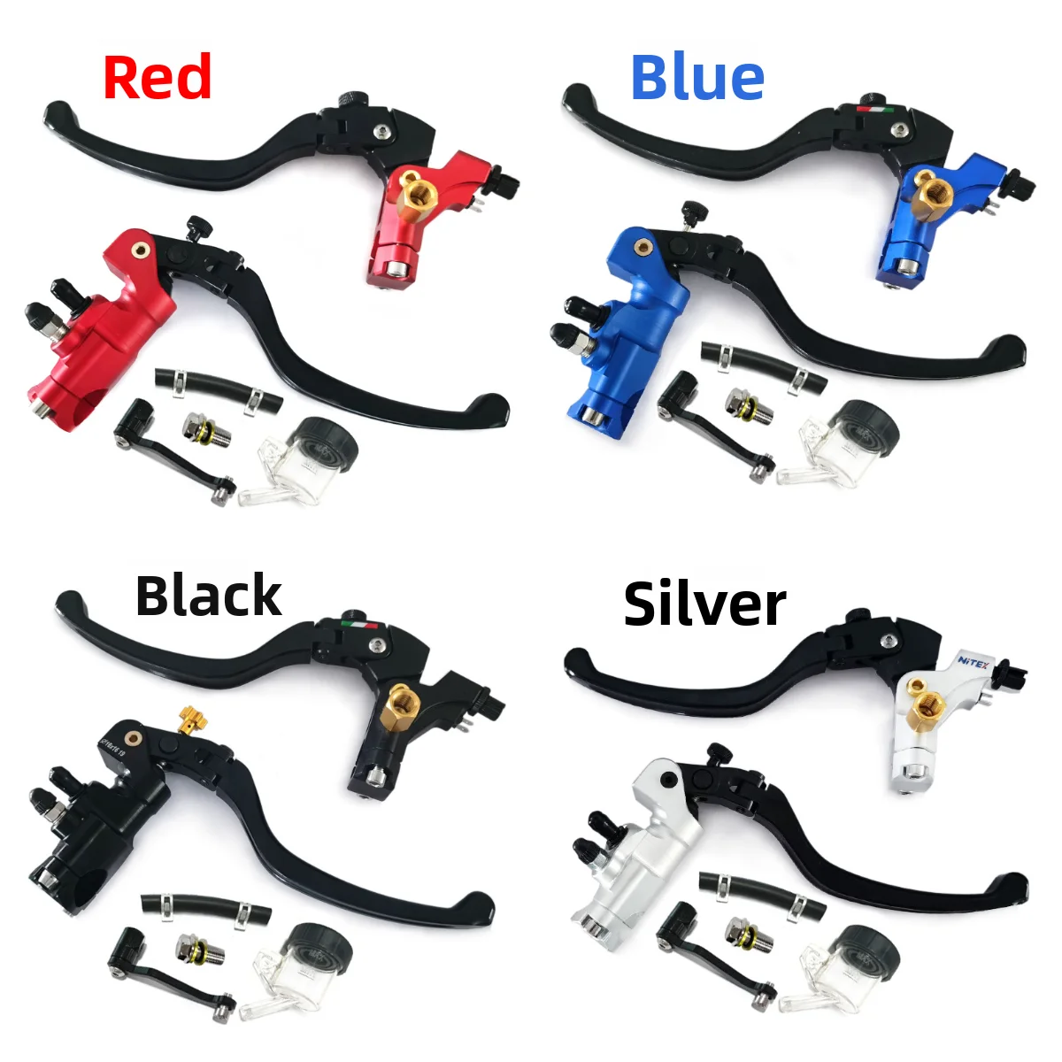 Motorcycle electric CNC modification brake anti-fall handlebar adjustable clutch broiler direct push upper pump assembly