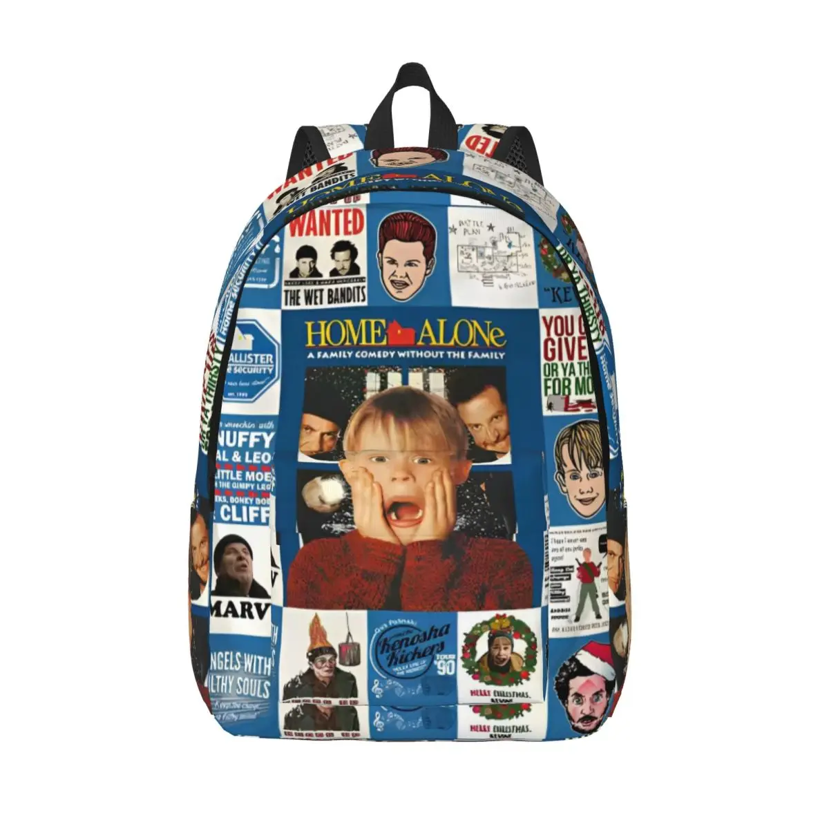 

Home Alone TV Series Collage Fashion Backpack Gift Student Business Kevin Macaulay Culkin Daypack Men Women College Canvas Bags