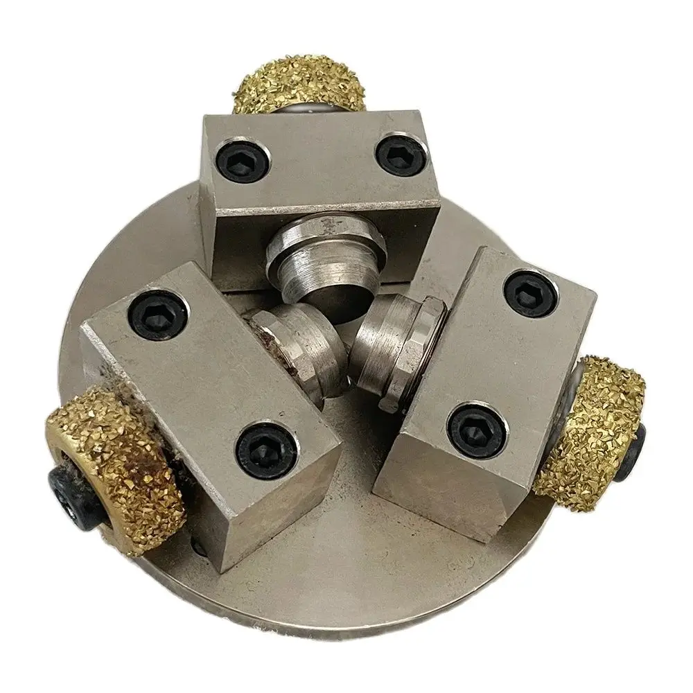 110mm Diamond Abrasive Tool Grinding Block Bush Hammer With 3 Alloy Rollers For Polishing Stone Marble Granite Concrete Floor