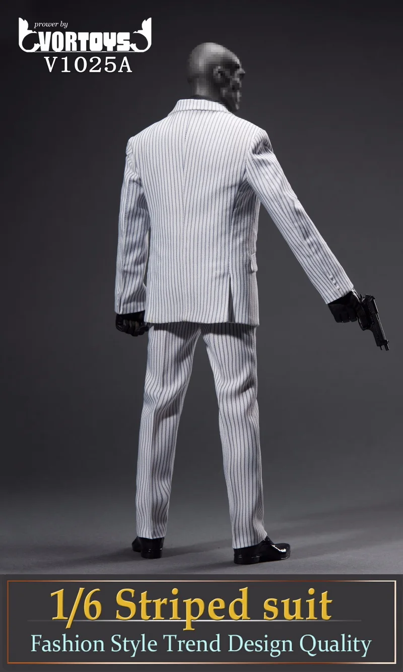 1/6 men's striped suit suit