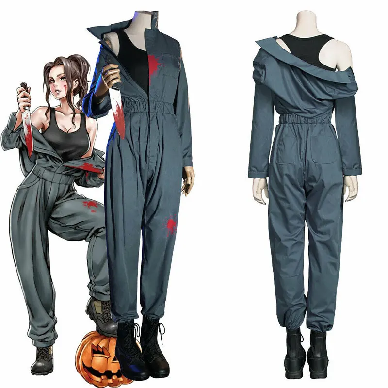 

Movie Halloween Michael Myers Cosplay Costume Adult Overalls Outfits Halloween Carnival Suit Rompers