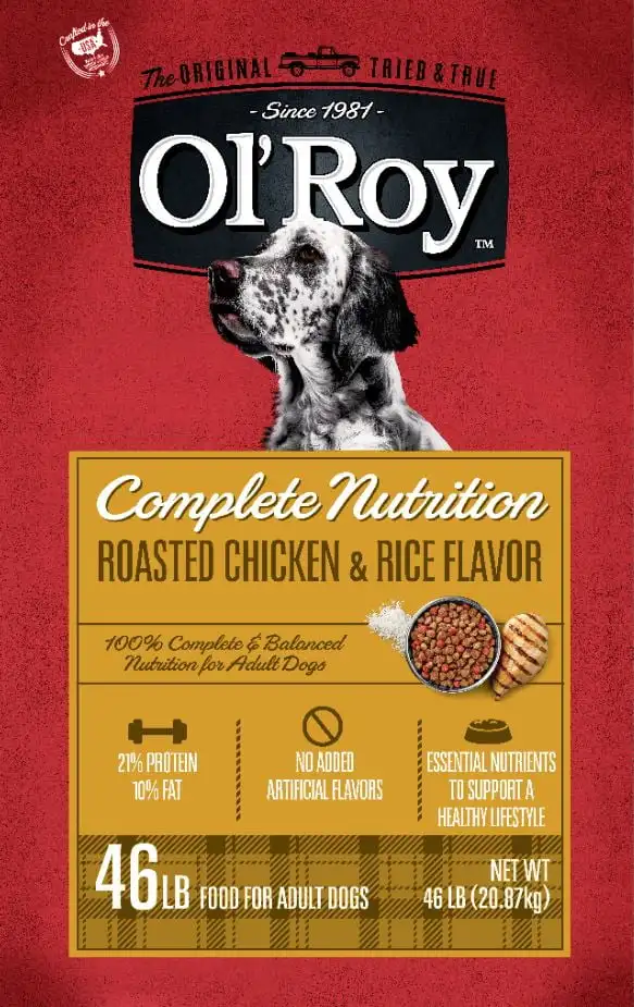

Complete Nutrition Roasted Chicken & Rice Flavor Dry Dog Food, 46lb Bag