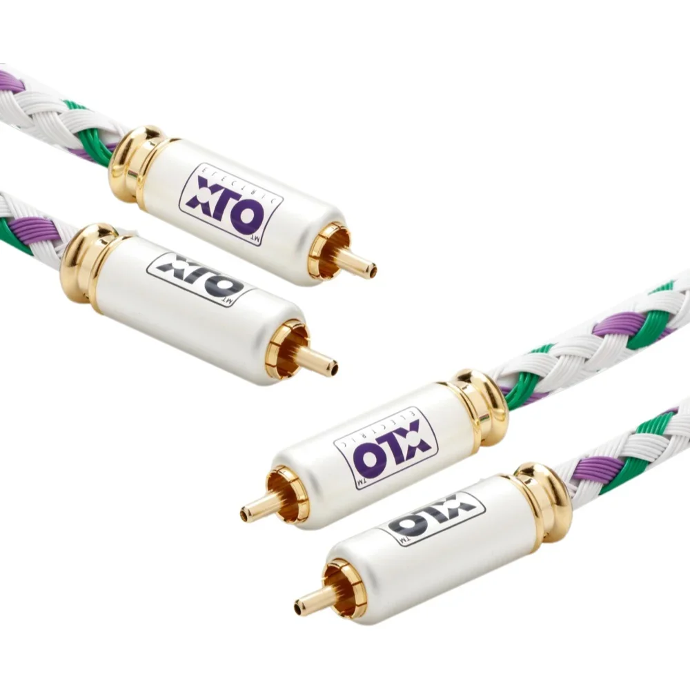 สาย RCA 2RCA XLO ลายเซ็นสายสัญญาณเสียง S3-1 Signature Interconnect สาย 24K Gold Plated ปลั๊ก RCA สําหรับโฮมเธียเตอร์, HDTV,