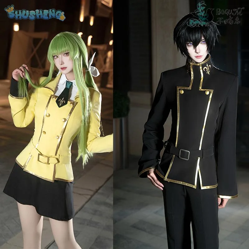 CODE GEASS Cosplay Lelouch Lamp Rouge C.C Costume College Uniform Shirt Pants Dress JK Set Party Halloween Woman Man C.C outfit