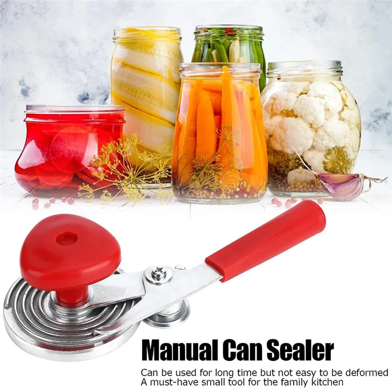 

2Pcs Portable Manual Can Sealer, Seaming Machine Silver Can Sealer For Jars Manual Canning Household Kitchen Tool