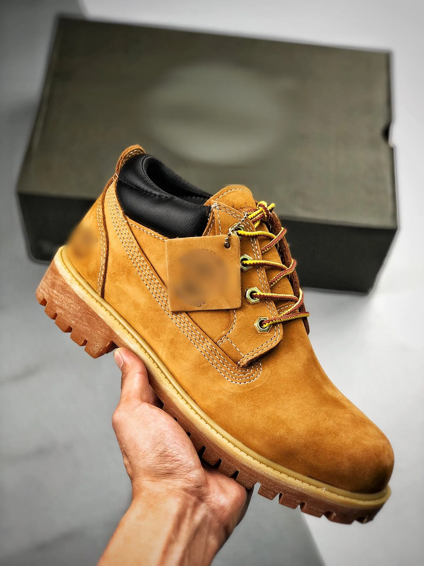 

Водонепроницаемые кожаные рабочие ботинки с круглым носком, уличные повседневные мужские ботинки с низким вырезом, противоскользящие, износостойкие, удобные, весенние...