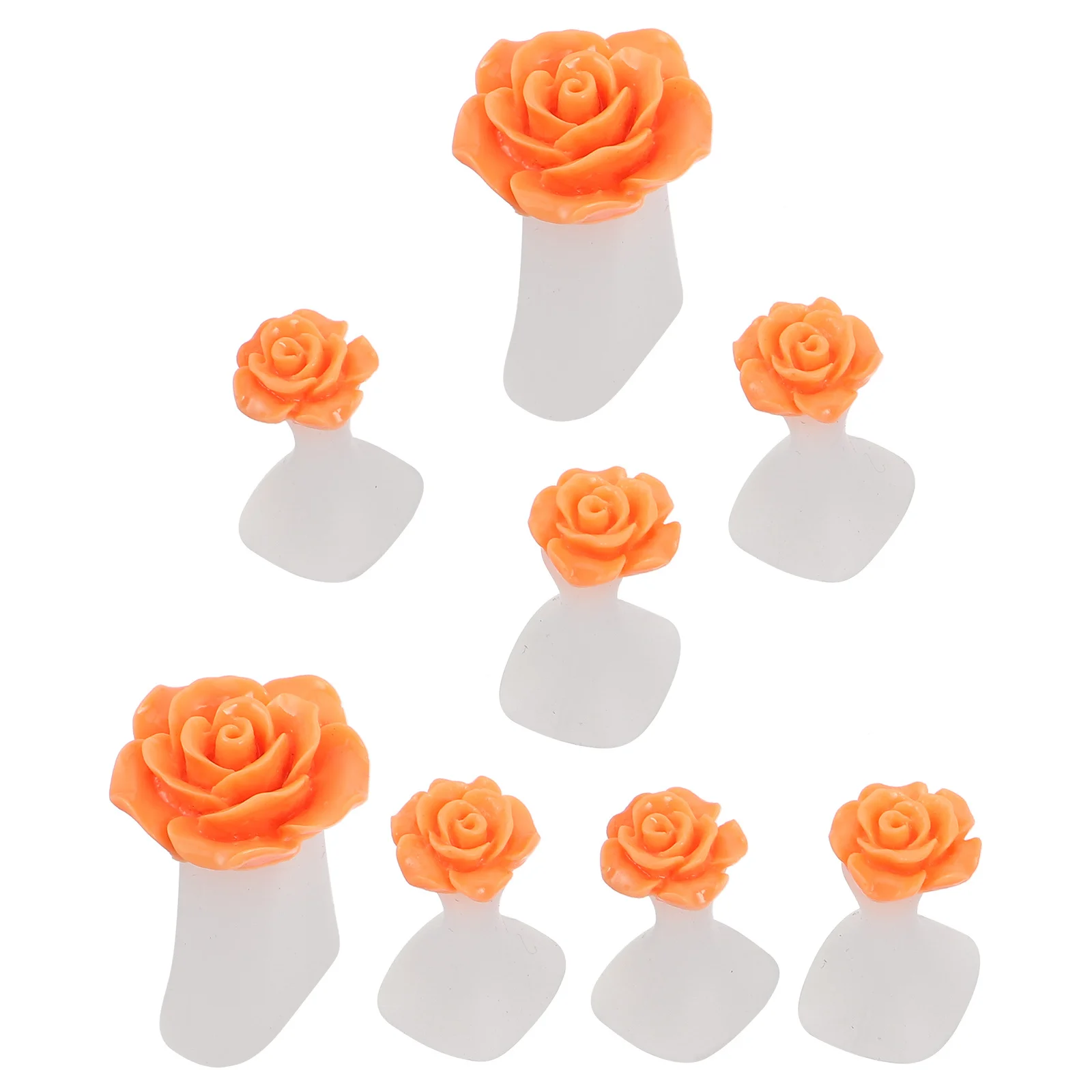 

8Pcs Silicone Toe Separators Rose Flower Design Nail Polish Spacers Pedicure Tools for Toenail Art Divider Cushion Support