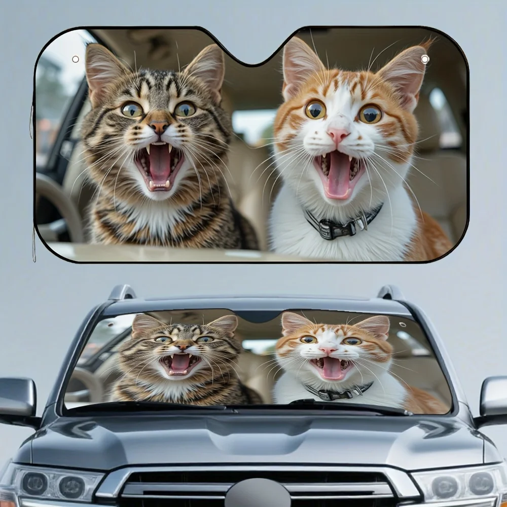 

1 шт. Очаровательный автомобильный солнцезащитный козырек Cat, предназначенный для водителей Busy City, улучшает комфорт вождения.