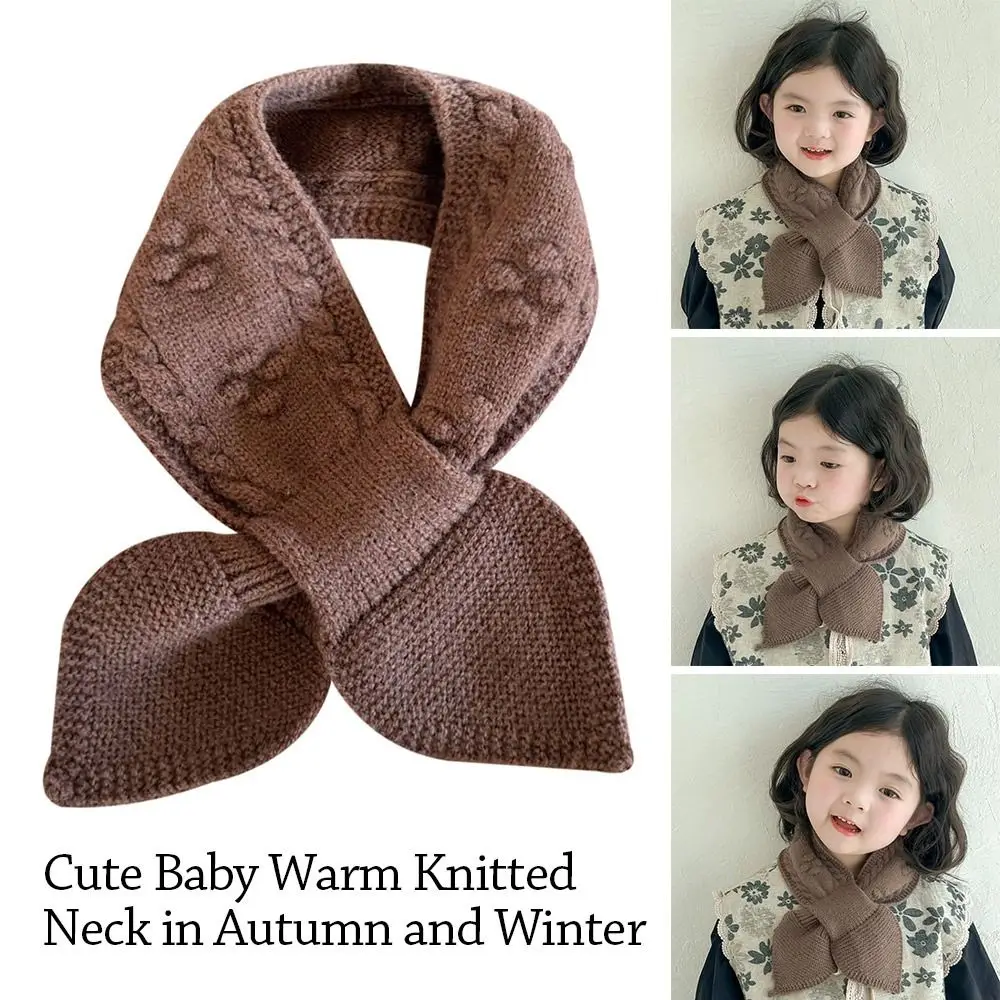 Simple Warm Winter Scarf Soft Thick Neck Warmer Cute Korean Knitted Scarf Outdoor