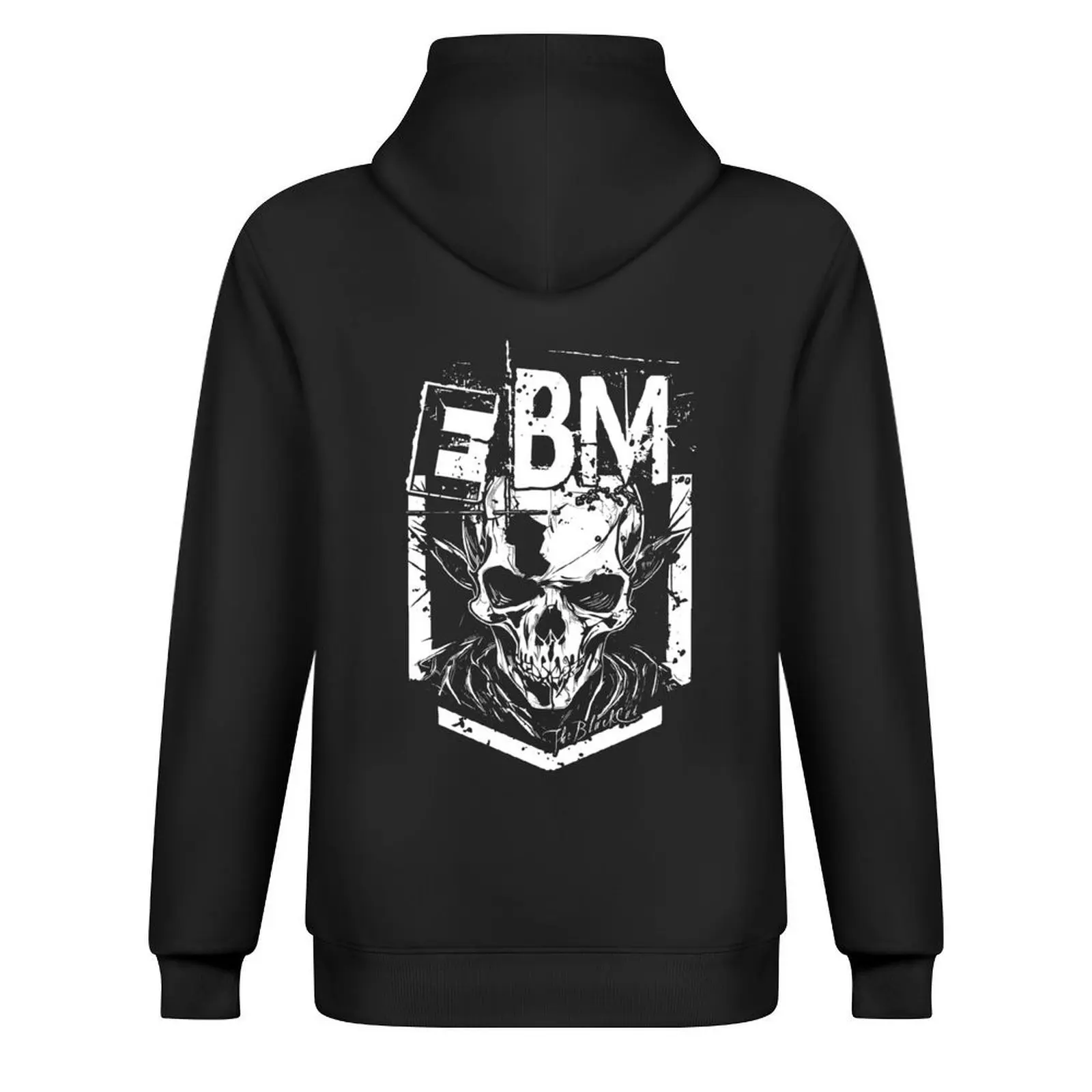 EBM الجمجمة هوديي معطف الرجال الجرافيك تي شيرت الرجال ملابس رجالي الخريف هوديي الرسم